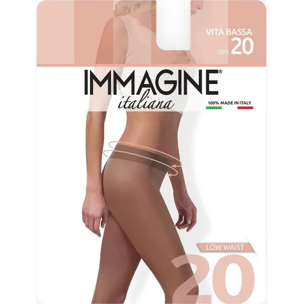 Sieviešu zeķubikses Immagine vita bassa 20d cognac 3