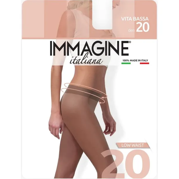 Sieviešu zeķubikses Immagine vita bassa 20d nero 3