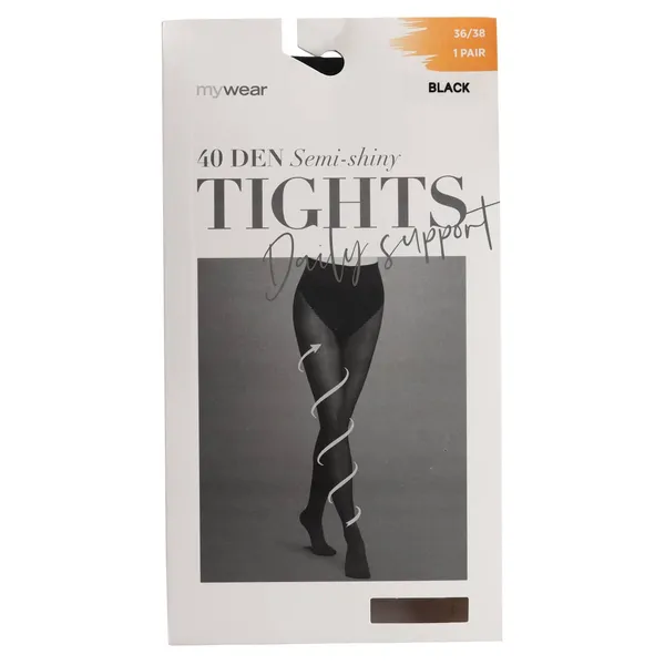 Sieviešu zeķubikses Mywear Strumpbyxa 40D DS Black 2