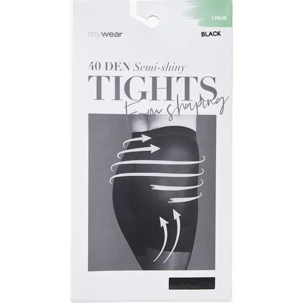 Sieviešu zeķubikses Mywear Strumpbyxa 40D FSH Black 3