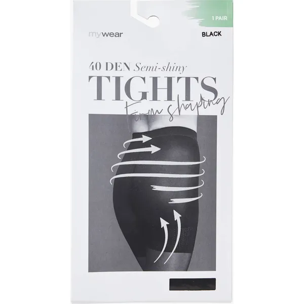 Sieviešu zeķubikses Mywear Strumpbyxa 40D FSH Black 5