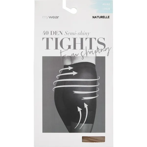 Sieviešu zeķubikses Mywear Strumpbyxa 40D FSH Natur 3