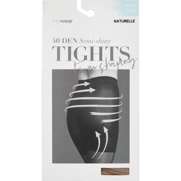 Sieviešu zeķubikses Mywear Strumpbyxa 40D FSH Natur 5