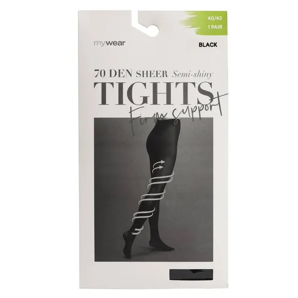 Sieviešu zeķubikses Mywear Strumpbyxa 70D FS Black 3