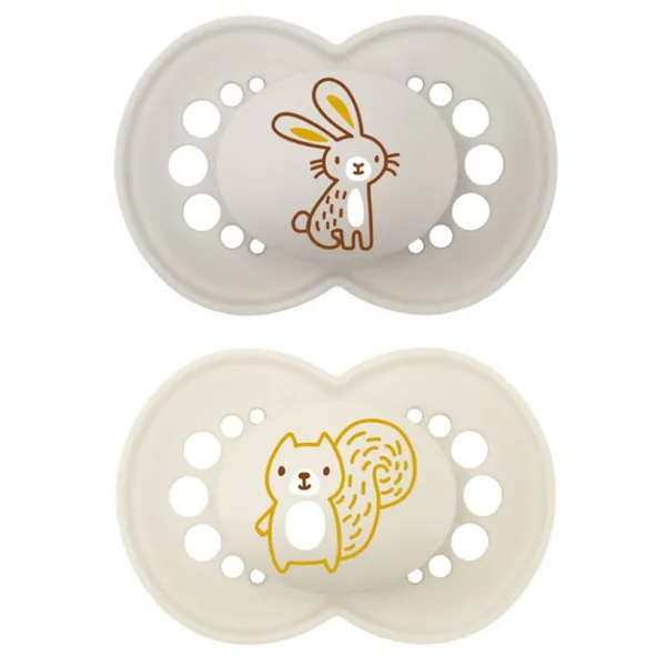 Silikona knupīši Mam Original 6–16mēn. 2gab.