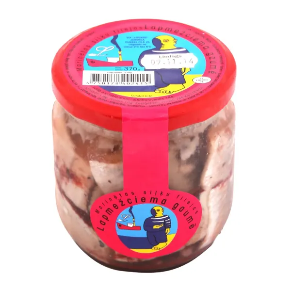 Siļķes fileja Lapmežciema gaumē marinādē 400g/220g