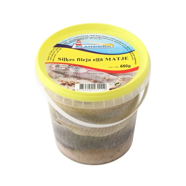 Siļķes fileja eļļā Matje 650g/400g