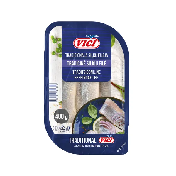 Siļķes fileja viči 400g/315g