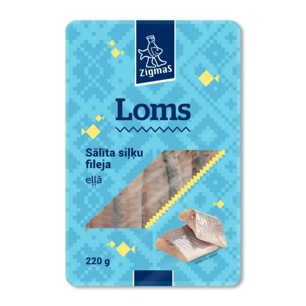 Siļķes fileja Zigmas mazsālīta, eļļā 220g