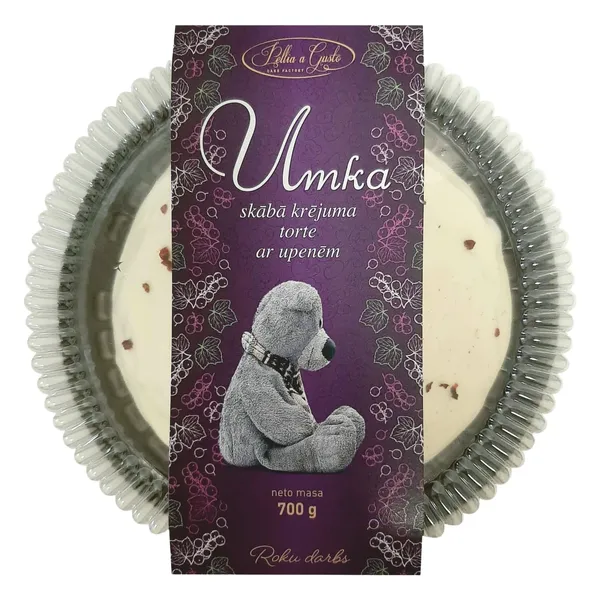 Skāba krējuma torte Umka ar upenēm 700g