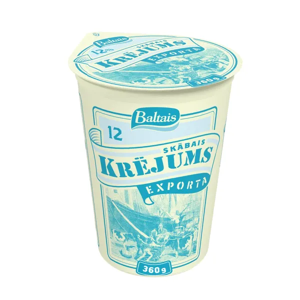 Skābais krējums EXPORTA 12% 360g