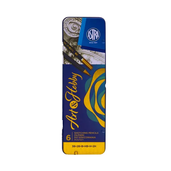 Skicēšanas zīmuļi Astra Art&Hobby 6 gab. BS26