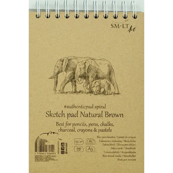 Skiču bloks SM LT Art A5 80lp 135gsm BS26