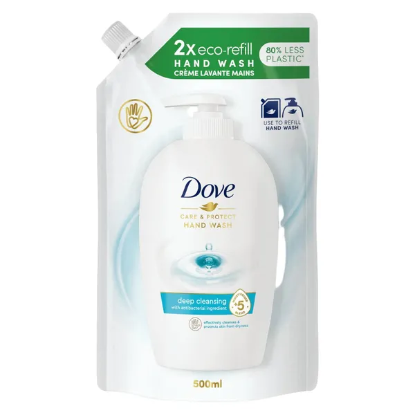 Šķidrās ziepes Dove Care & Protect 500ml