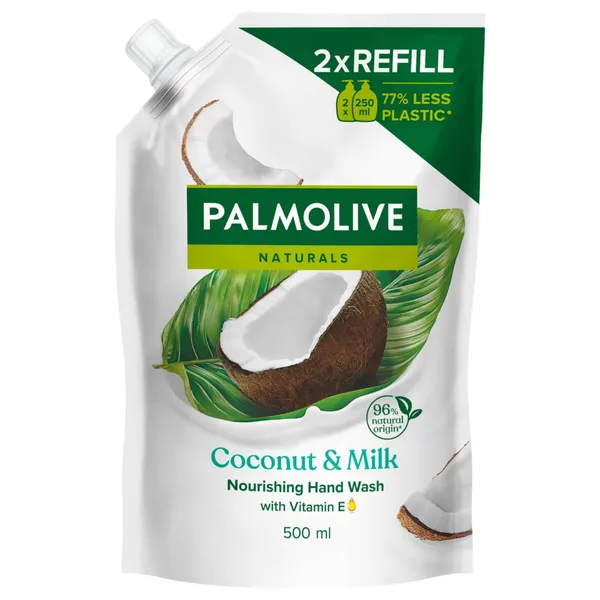 Šķidrās ziepes Palmolive Naturals Coconut Milk Refill 500ml
