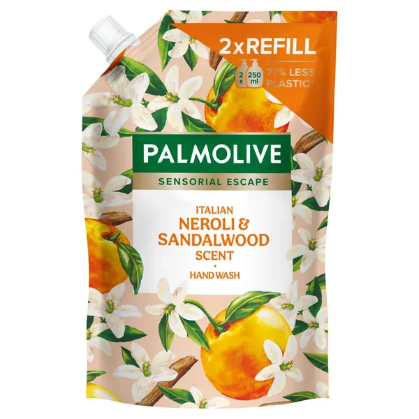 Šķidrās ziepes Palmolive Sensorial escape neroli and sandalwood refill 500ml
