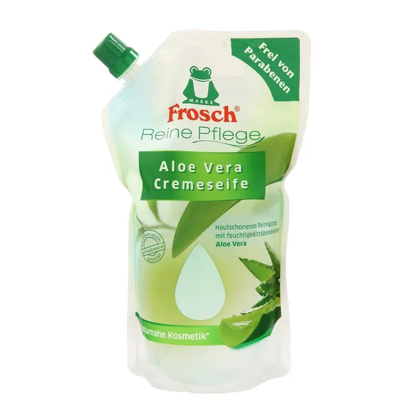 Šķidrās ziepes uzpildīšanai Frosch ar alveju 500 ml