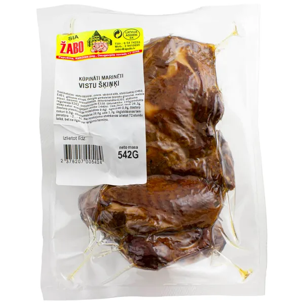 Šķiņķi vistas marinēti Žabo kūpināti fasēti kg