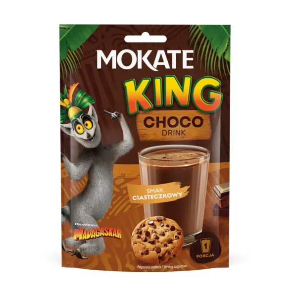 Šķīstošais šokolādes dzēriens Mokate King ar cepumu garšu 27g