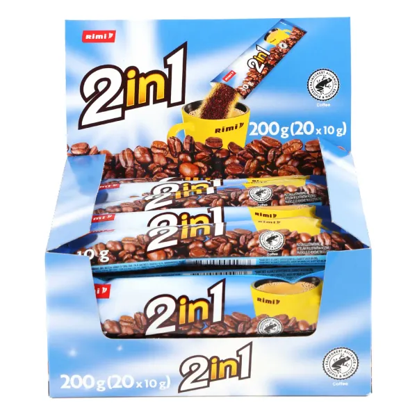 Šķīstošās kafijas dzēriens Rimi 2in1 10g