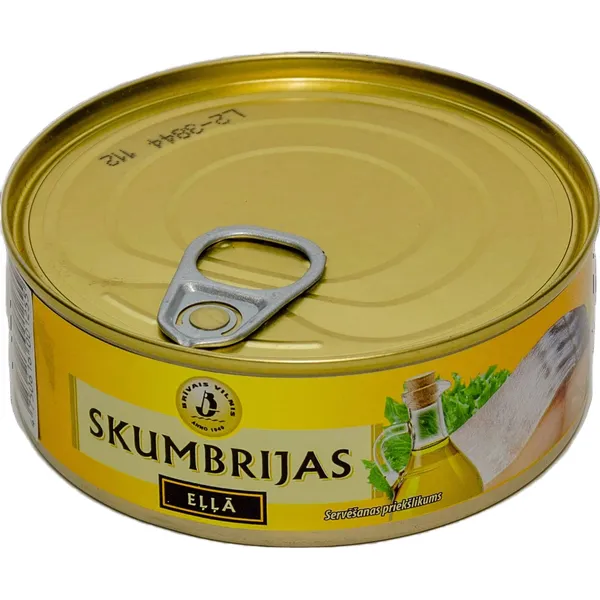 Skumbrijas eļļā 240g/163g