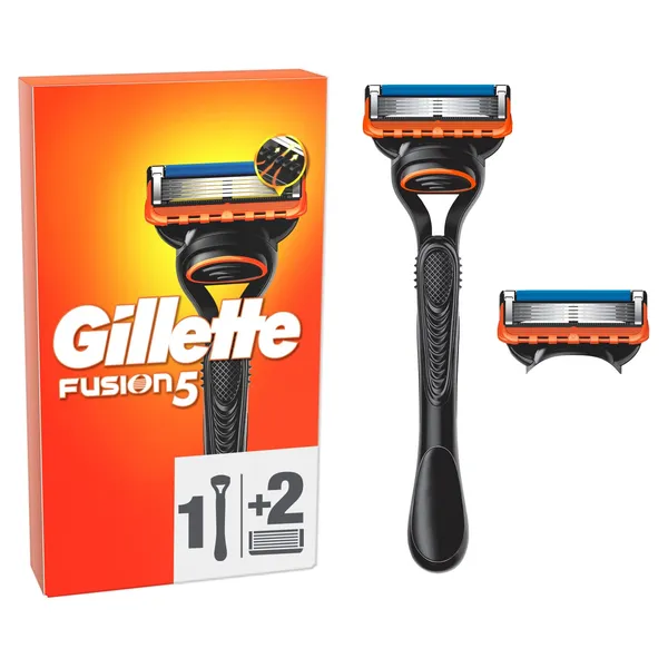 Skūšanās aparāts Gillette Fusion + 2 kasetes