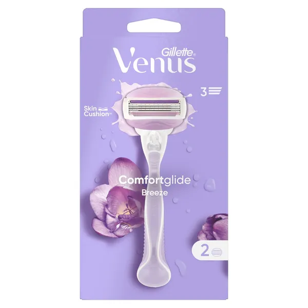 Skūšanās aparāts Gillette Venus Breeze + 2 kasetes