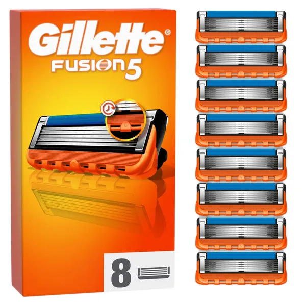 Skūšanās kasetes GILLETTE FUSION, 8gab.