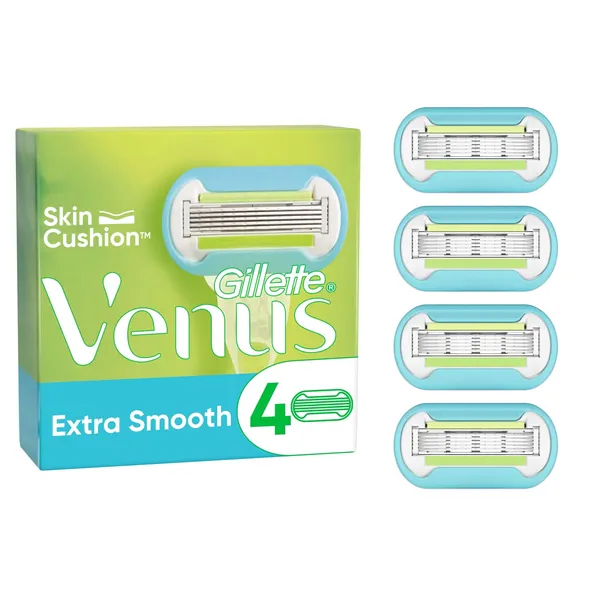 Skūšanās kasetes Gillette Venus Extra Smooth sieviešu 4 gab.