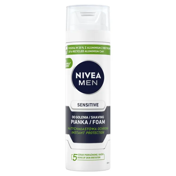 Skūšanās putas jutīga ādai Nivea Men Sensitive 200ml