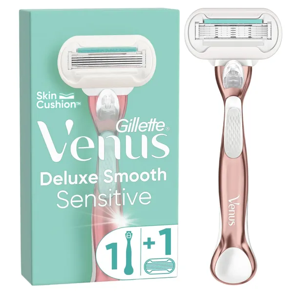 Skuveklis ar metāla rokturi Gillette Venus Extra Smooth Sensitive Rose Gold