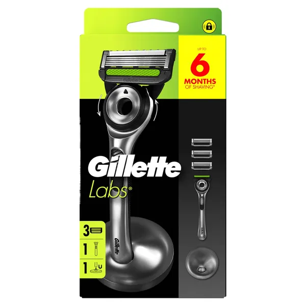 Skuveklis Gillette Labs ar turētāju 3gab.