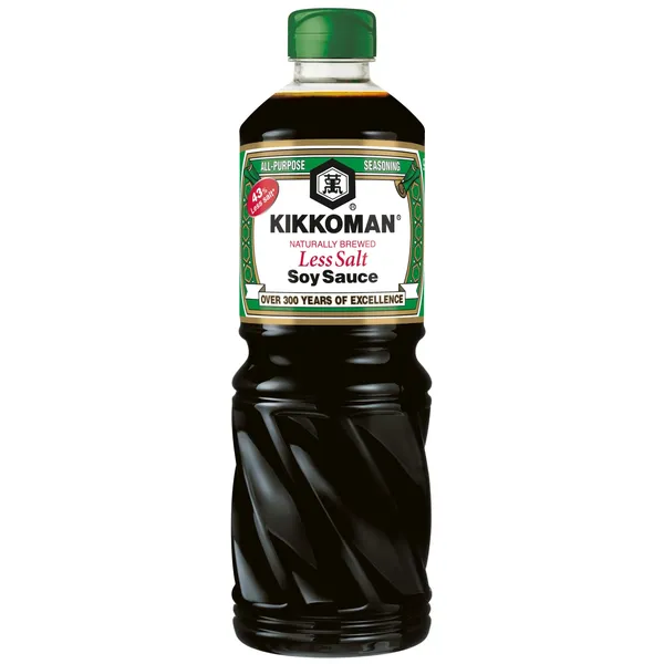 Sojas mērce KIKKOMAN, 43% mazāk sāls, 975ml