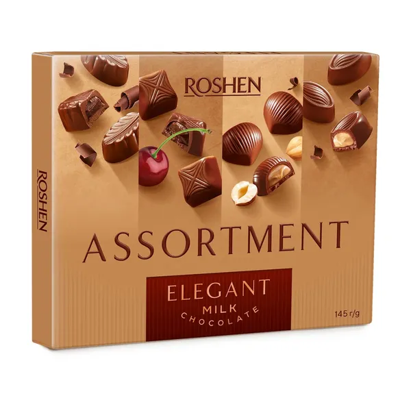 Šokolādes konfektes Roshen Assortment Elegant 145g
