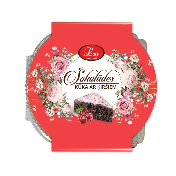 Šokolādes kūka Lāči ar ķiršiem 500g