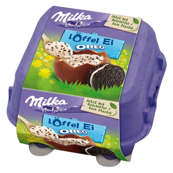 Šokolādes olas Milka ar Oreo gabaliņiem 128g