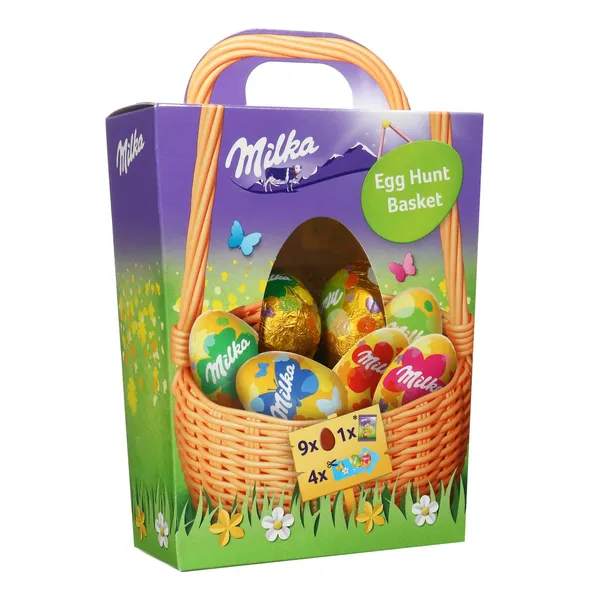 Šokolādes olas Milka groziņā 162g