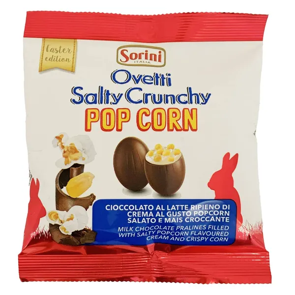 Šokolādes olas Sorini ar popkornu 80g
