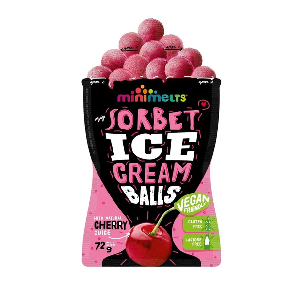 Sorbeta bumbas Mini Melts Big ķiršu 72g