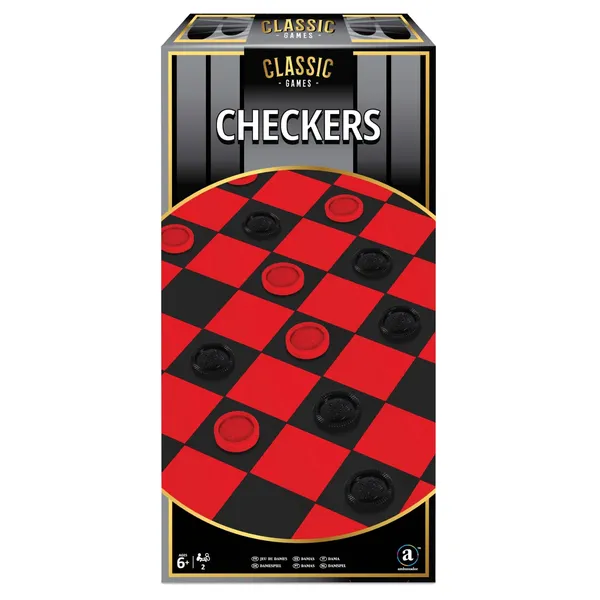 Galda spēle koka dambrete klasiska Ambassador