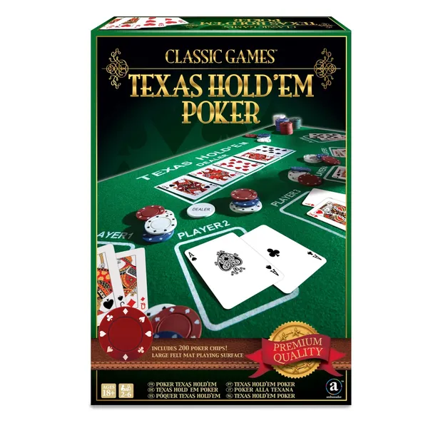 Galda spēle Texas Holdem Poker klasiska Ambassador