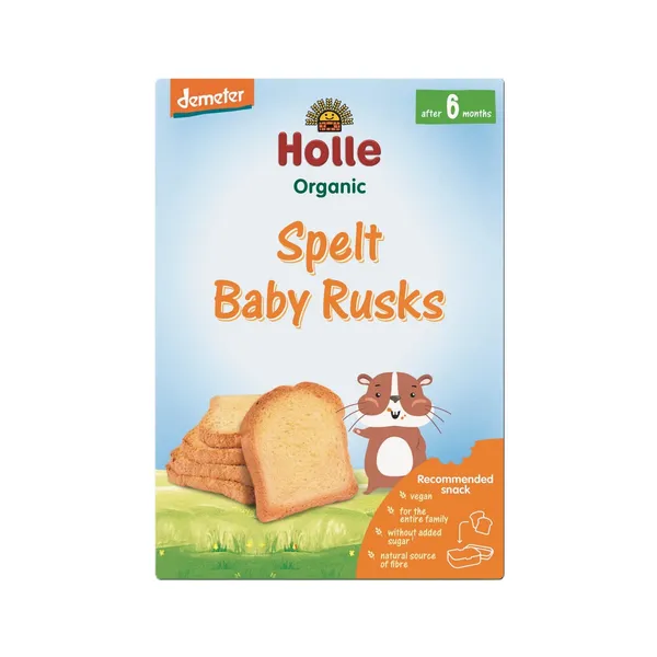 Speltas sausiņi Holle mazuļiem no 6 mēnešu vecuma BIO 200g
