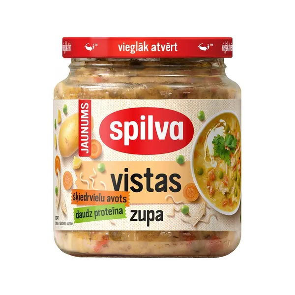 Vistas zupa ar nūdelēm 530g, Spilva