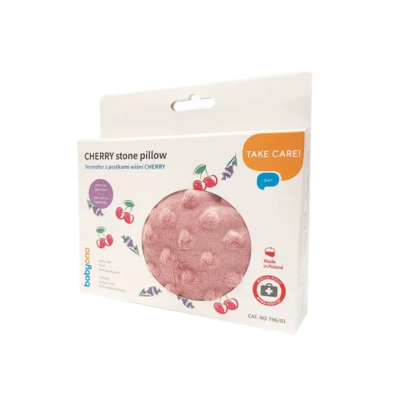 Spilventiņš-termofors BabyOno Cherry ar ķiršu kauliņiem 1gab.