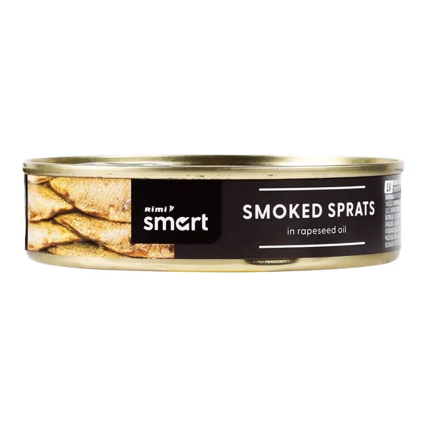 Šprotes Rimi Smart kūpinātas, rapšu eļļā 160g/104g