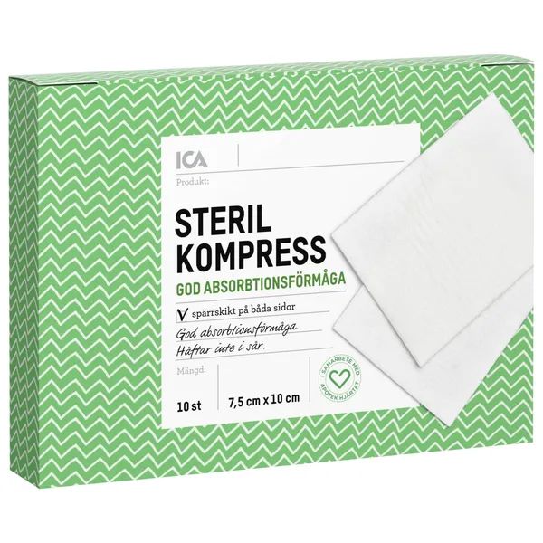 Sterilas kompreses ICA 7,5x10cm 10 gab.
