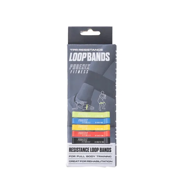 Stiepšanās lentes Phoenix Fitness 2-12 kg 5 gab.