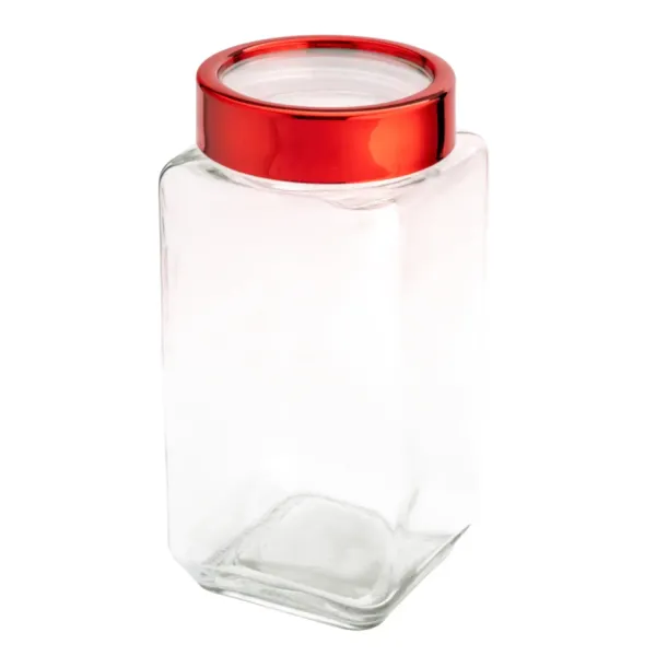 Stikla burka Altom Design, ar sarkanu vāku 1000 ml AW26