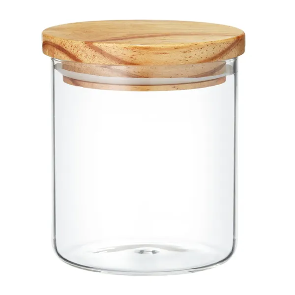 Stikla burka ar koka vāku Ambition 675 ml