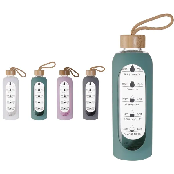 Stikla dzeramā pudele 750 ml, krāsa un dizains var atšķirties SO26